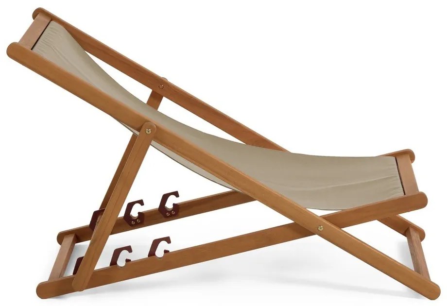 Adredna sötétzöld akácfa összecsukható strand szék - Kave Home