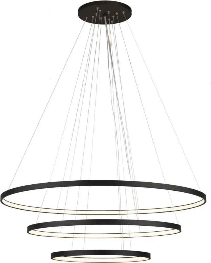 ANTIGO 5430 AGARI Modern Led Függesztett Lámpa Fekete LED IP20