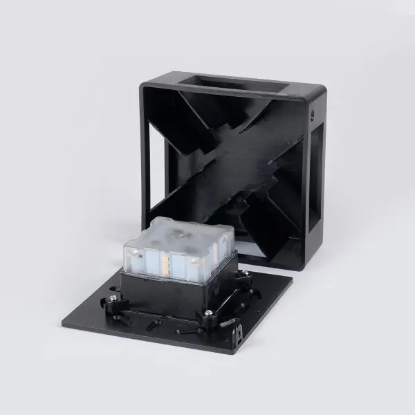 Brilagi - LED kültéri fali lámpatest QUADRAY LED/6W/230V fekete IP54