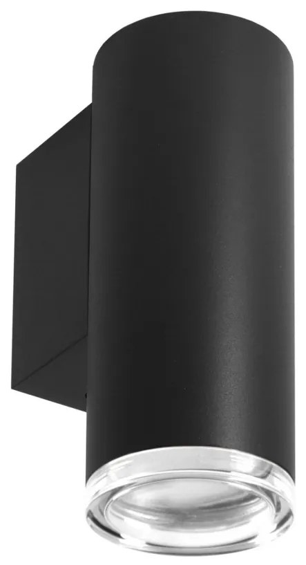 LED RGBW Fényerőszabályozható fürdőszobai fali lámpa TURYN 1xGU10/6,5W/230V IP44 fekete