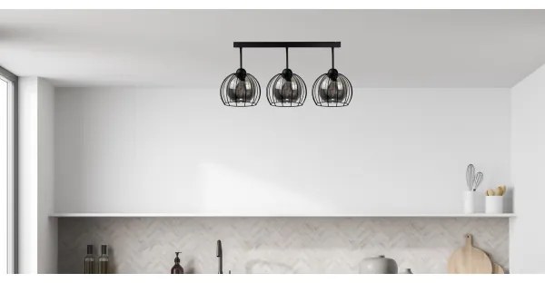 Felületre szerelhető csillár SOLO BLACK 3xE27/60W/230V