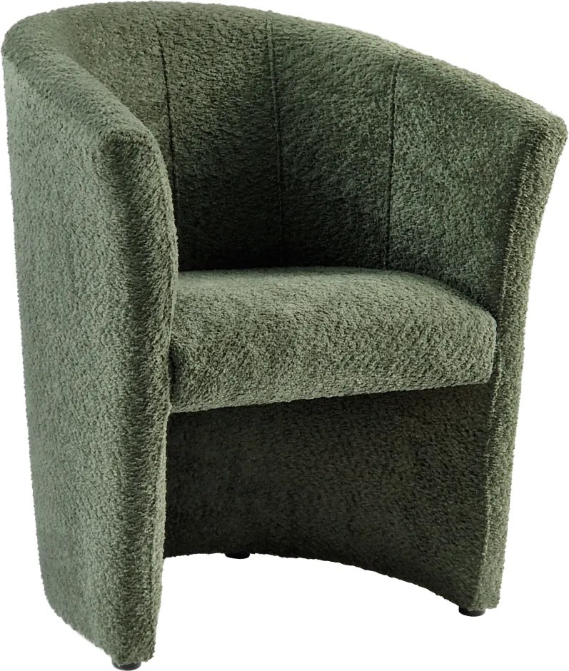 Klub fotel, zöld Coral anyag, CUBA