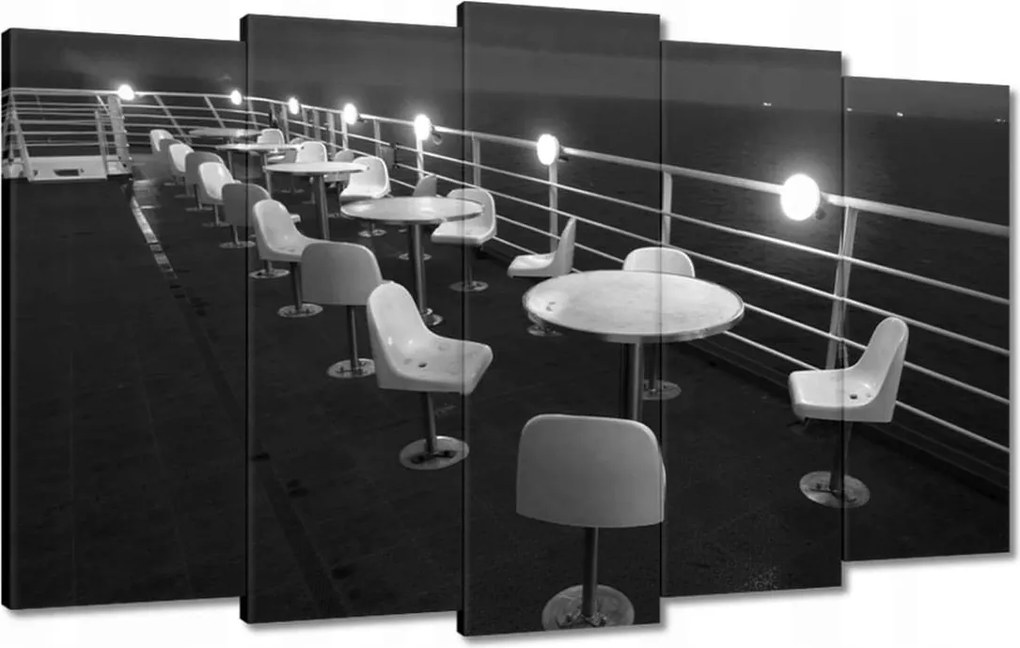 Festmények 100x60 Kávézó a tengerparton