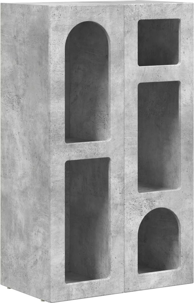 vidaXL Széf Beton Szürke 59 x 35 x 100,5 cm Faanyag