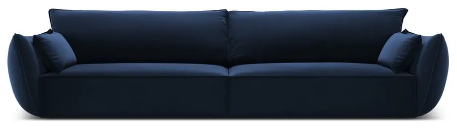 Sötétkék bársony kanapé 248 cm Vanda – Mazzini Sofas