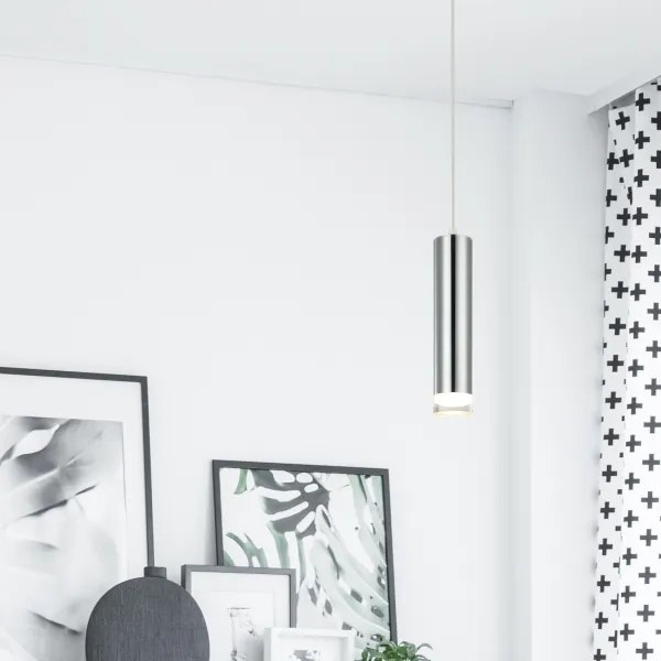 Csillár zsinóron ARMIN 1xGU10/10W/230V fényezett króm