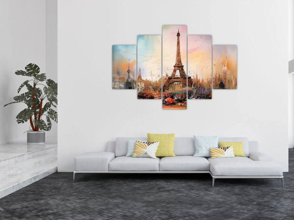 Kép - Az Eiffel-torony festménye (150x105 cm)