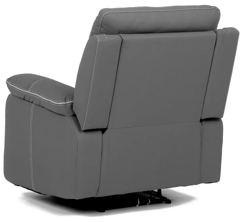 Fotoliu Pentru Tv Și Relaxare Cu Control Electric , Piele Ecologică Gri Tv-4134