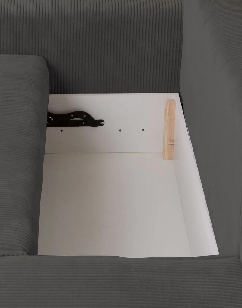 Smart kinyitható univerzális kanapé, sötétszürke