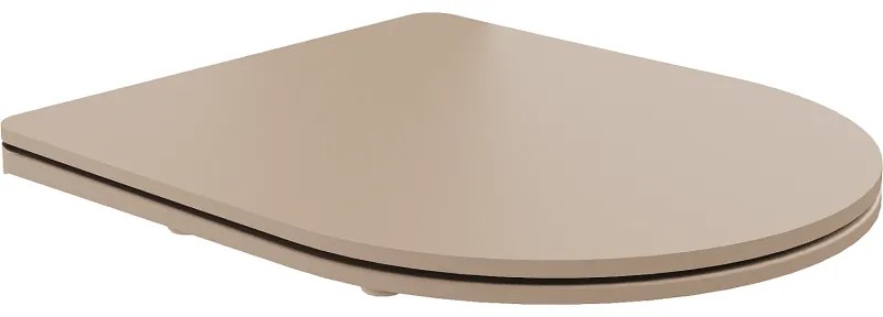 Mexen Slim, duroplast, cappuccino matt lassan záródó WC ülőke - 39740064