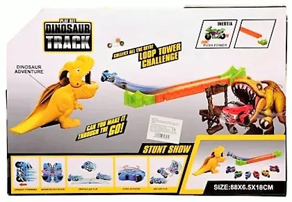 Metal Machines: T-Rex Dínó Motoros Kezdő Pályakészlet Kisgyereknek Karácsonyra Tökéletes Ajándék Dinoszaurusz