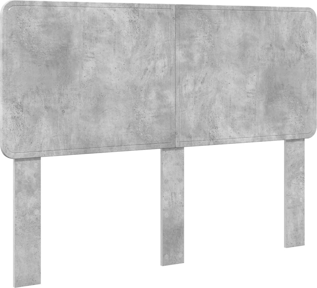 vidaXL Fejtámla Beton Szürke 150 cm Faanyag