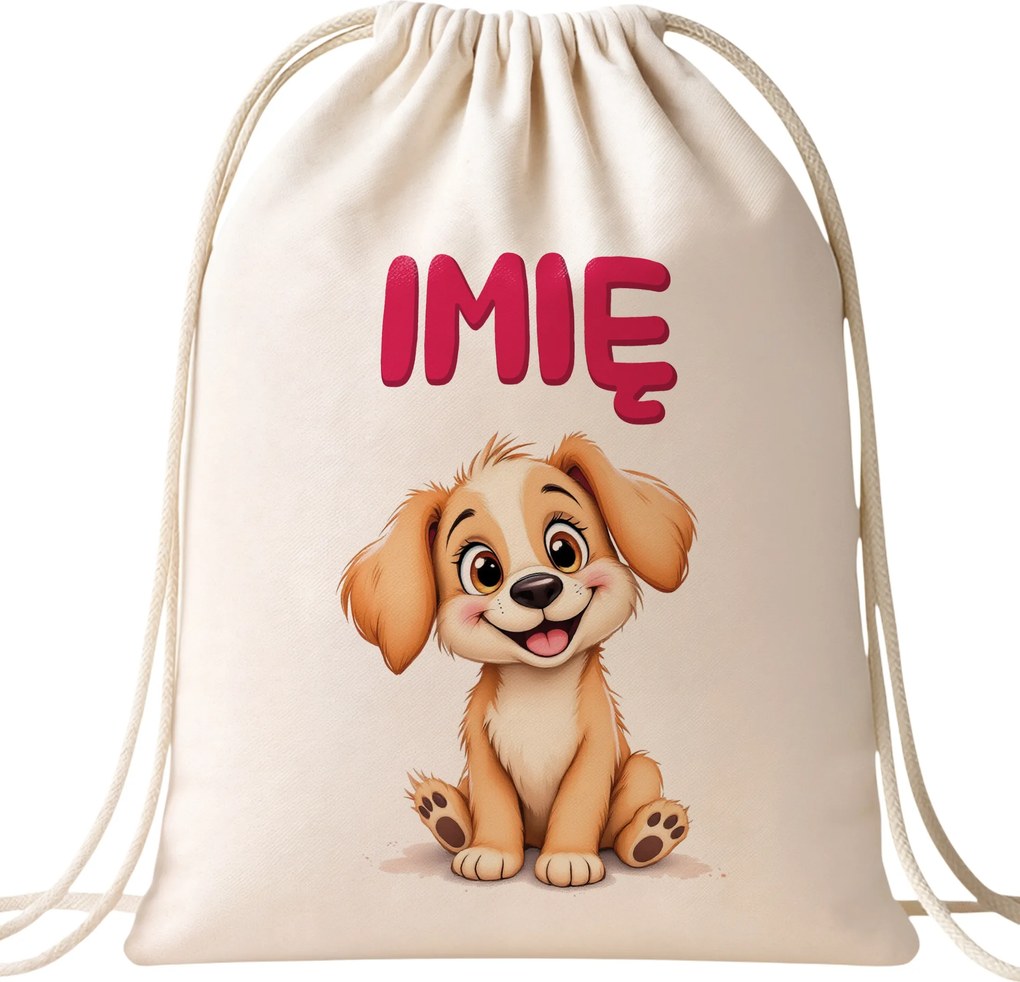 Pamut hátizsák Személyre szabott Kutya Kisállat Cuki Gyerekek