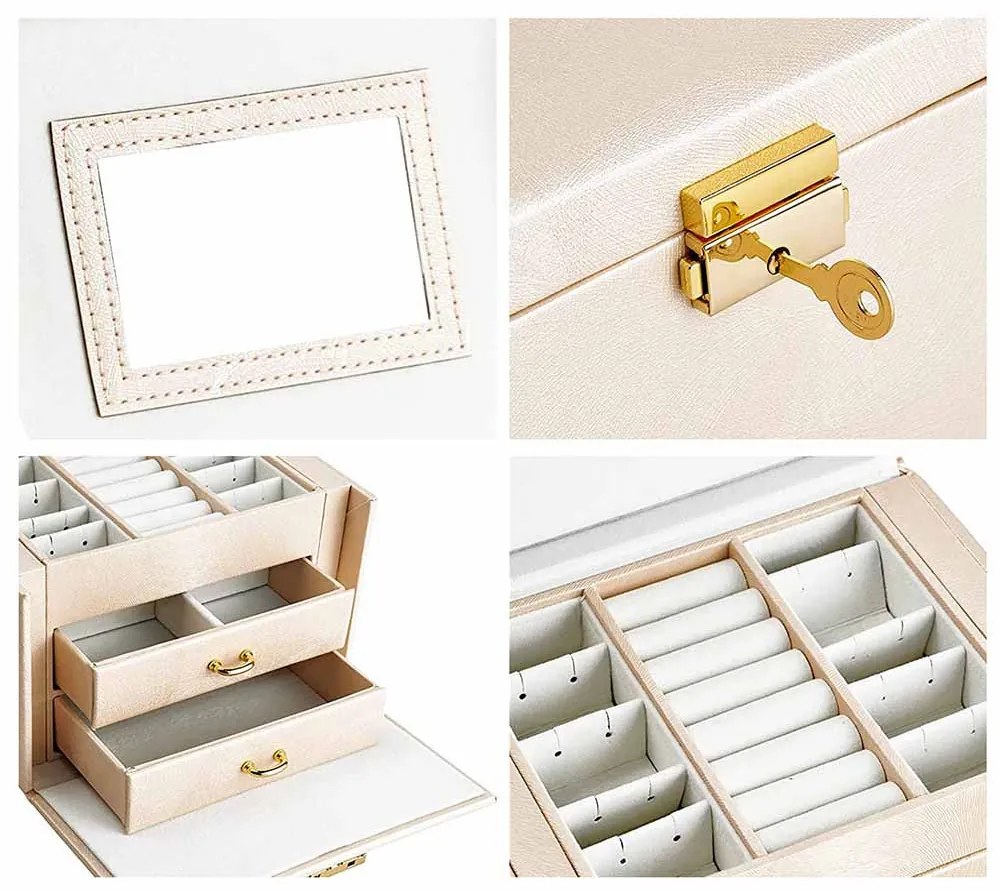 Ékszertartó táska, több színben-pezsgőszín