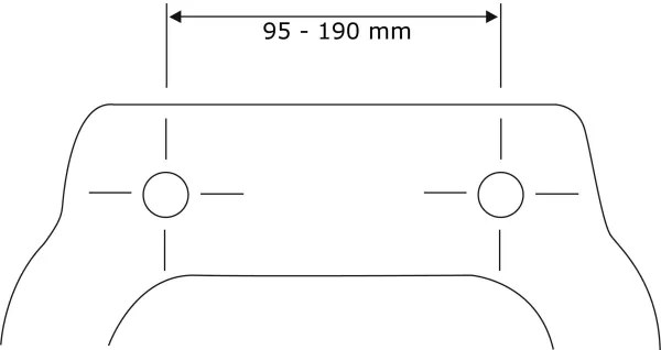 WENKO 23443100-WC ülőke KOS 44x37 cm fekete/ezüst