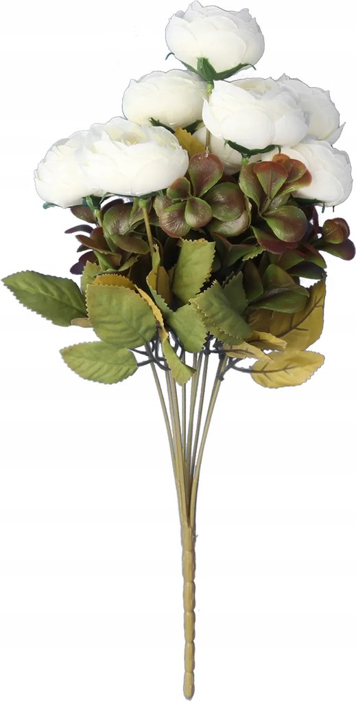 Csokor 9 Őszi Kacsa 40CM Fehér Színű Művirág Élő