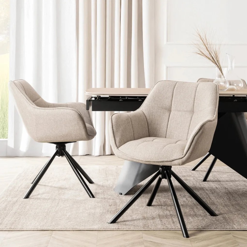 Bézs Forgószék PEONY 2