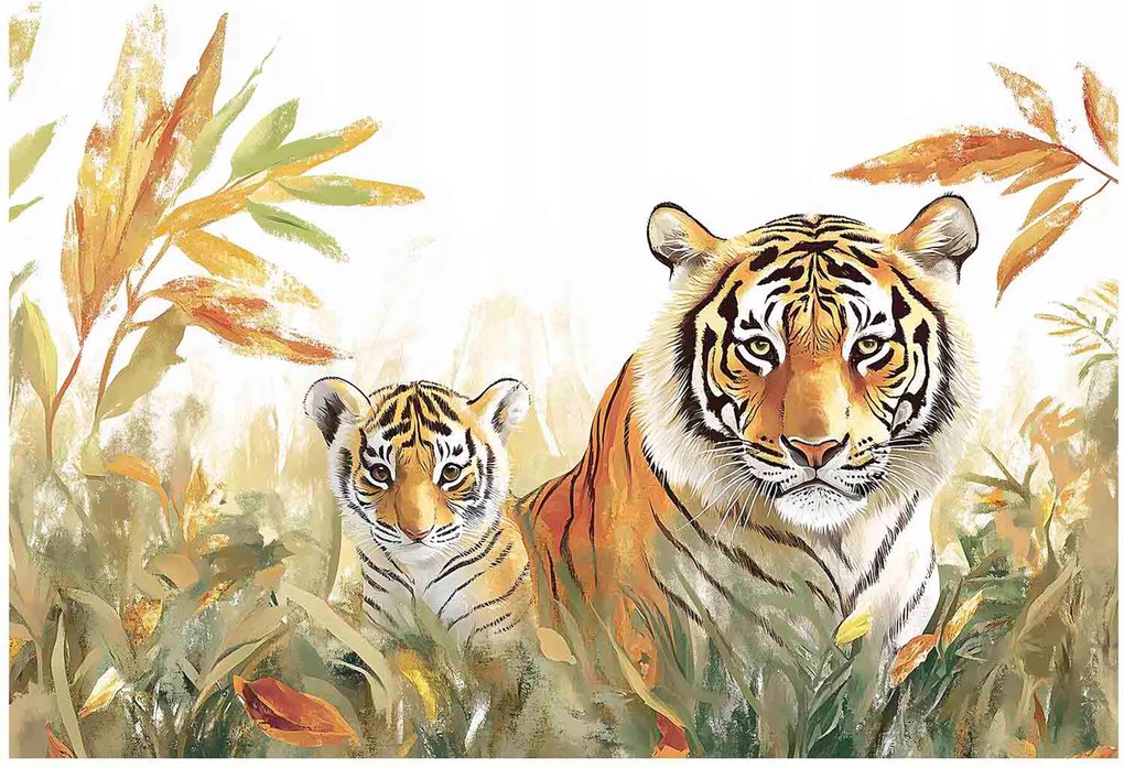 Fotótapéta Gyerekeknek Tigris Állatok Tapéta Gyerekszoba 200x140