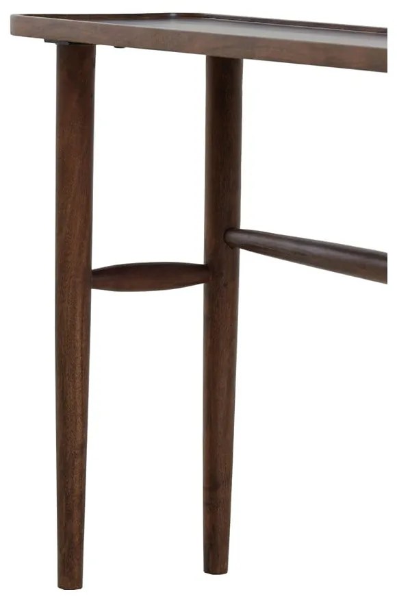 Barna akácfa konzolasztal 30x120 cm Qiano – Light &amp; Living