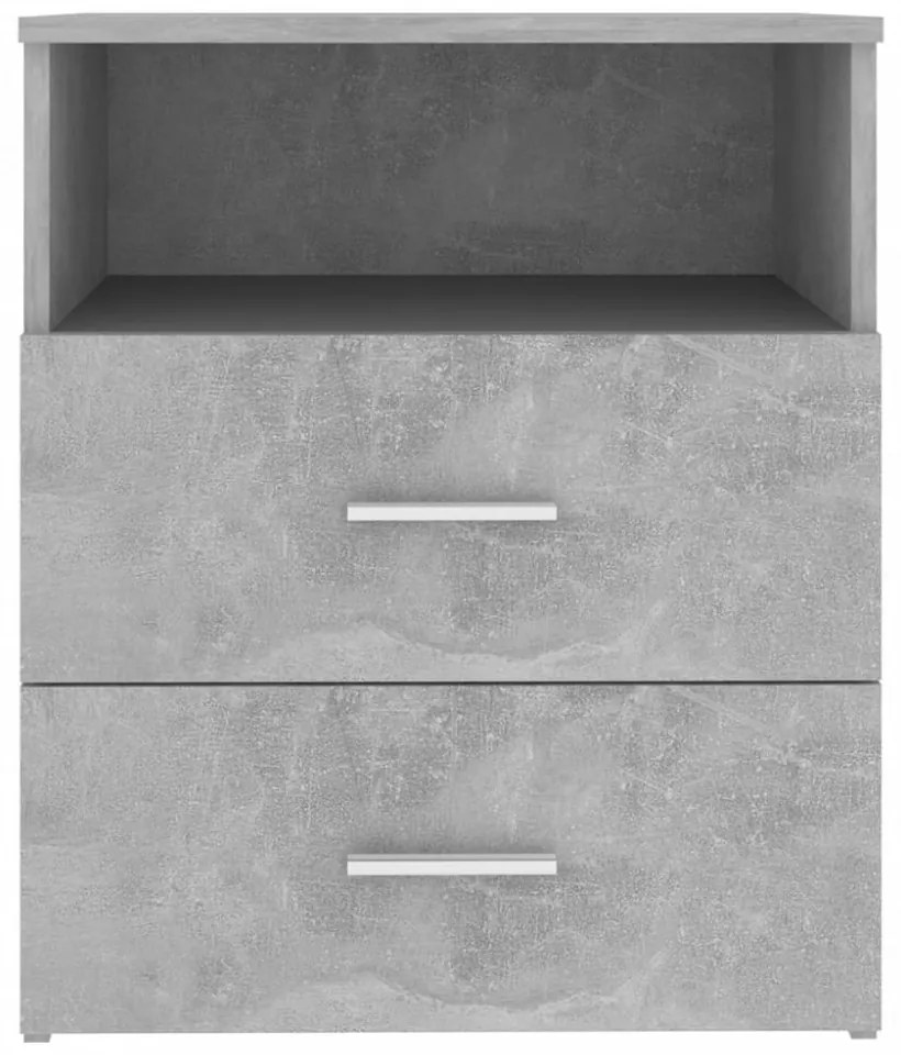 2 db betonszürke éjjeliszekrény 50 x 32 x 60 cm
