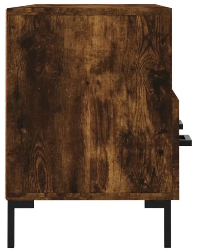 füstös tölgy színű szerelt fa TV-szekrény 102 x 36 x 50 cm