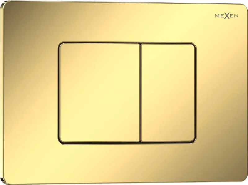Mexen Tex 05 öblítő gomb rozsdamentes acélból, arany pezsgő fényes - 6105-08