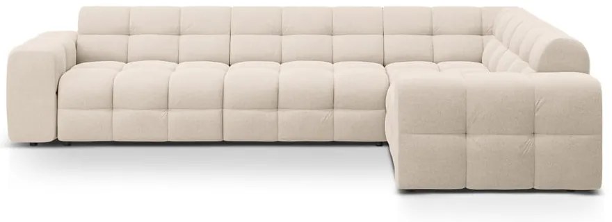 Bézs sarokkanapé (jobb oldali-L alakú) Kendal – Micadoni