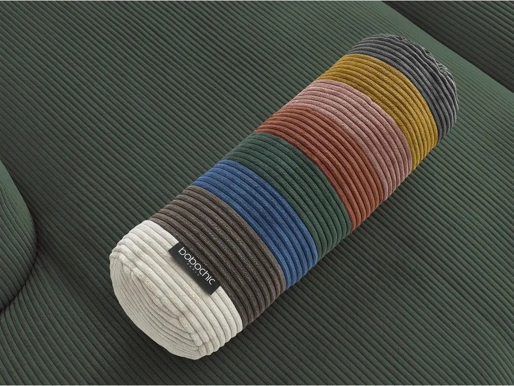 Zöld kordbársony sarokkanapé Belair – Bobochic Paris