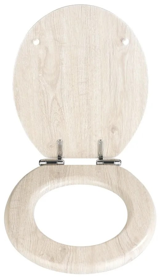 Oak világos WC-ülőke, 42,5 x 35,5 cm - Wenko