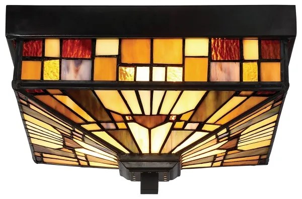 Elstead QZ-INGLENOOK-F - Kültéri mennyezeti lámpatest INGLENOOK 2xE27/60W/230V IP44