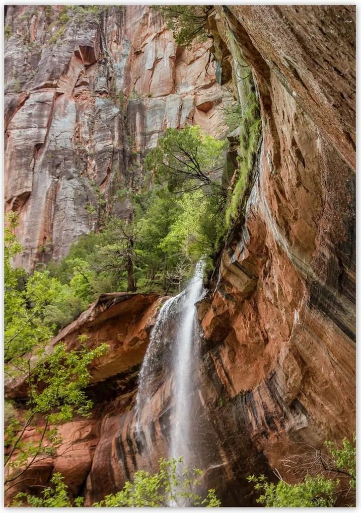 Poszterek 70x100 Gyönyörű vízesés Hegyek