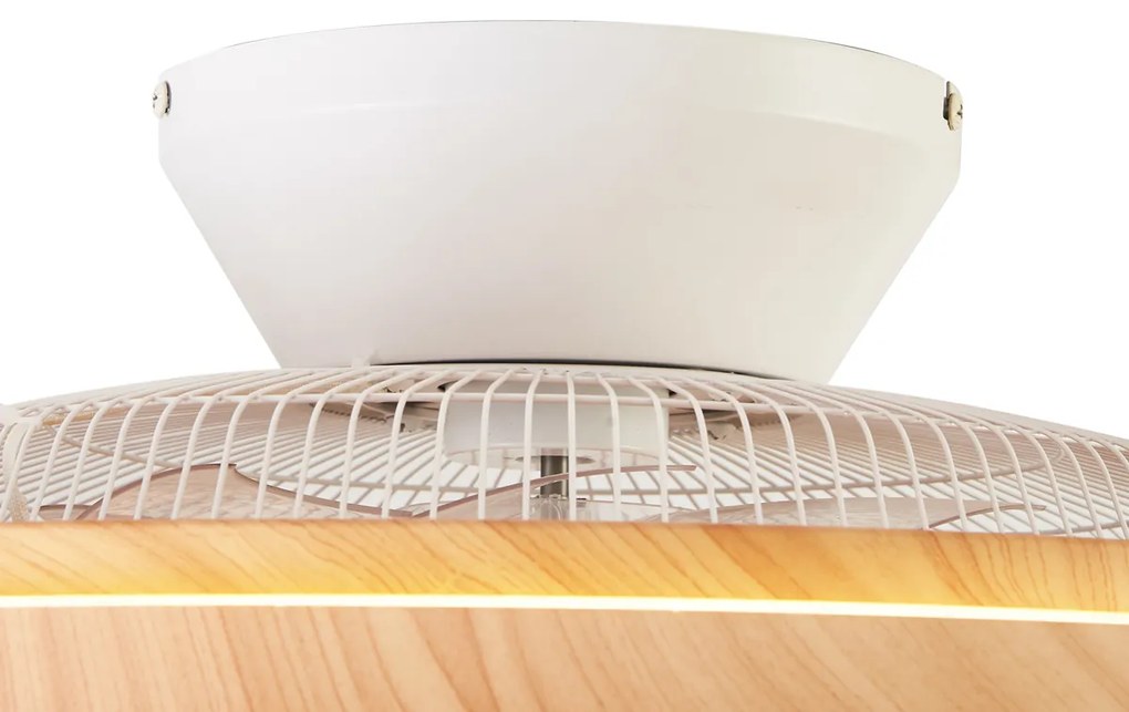 Mennyezeti ventilátor fa hatású, csillaghatással, 60 cm, dimmelhető LED-del és távirányítóval - Climo