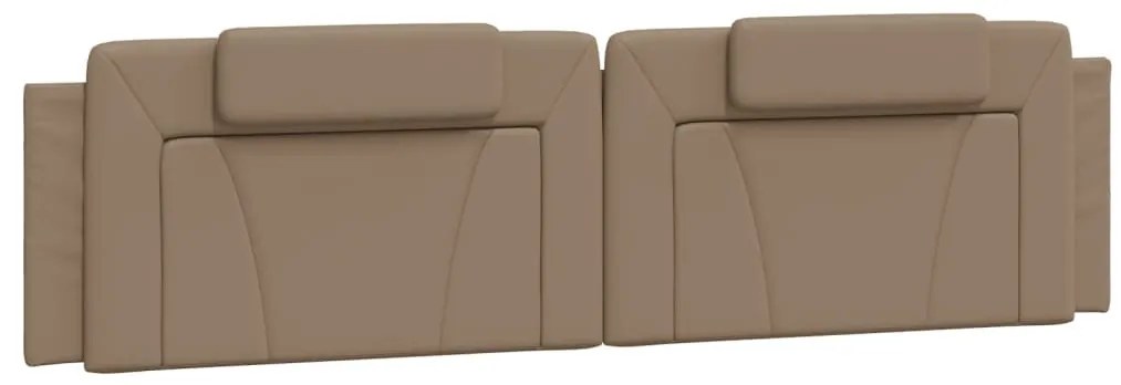 cappuccino színű ágykeret Viana LED-ekkel matrac nélkül 200 x 200 cm