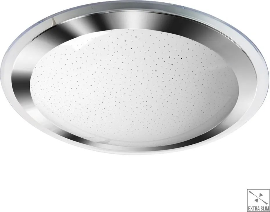 PREZENT 71301 FLUO Ufo Lámpa Fehér, Króm, Átlátszó LED IP20