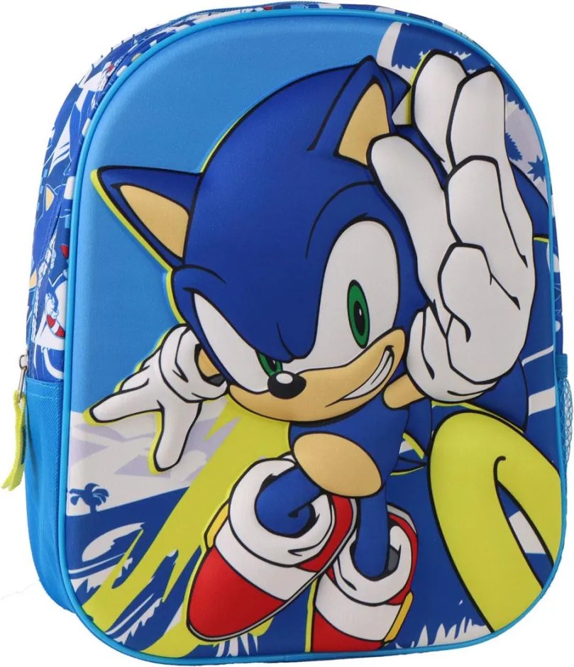 Sonic a sündisznó Power Run 3D hátizsák, táska 30 cm