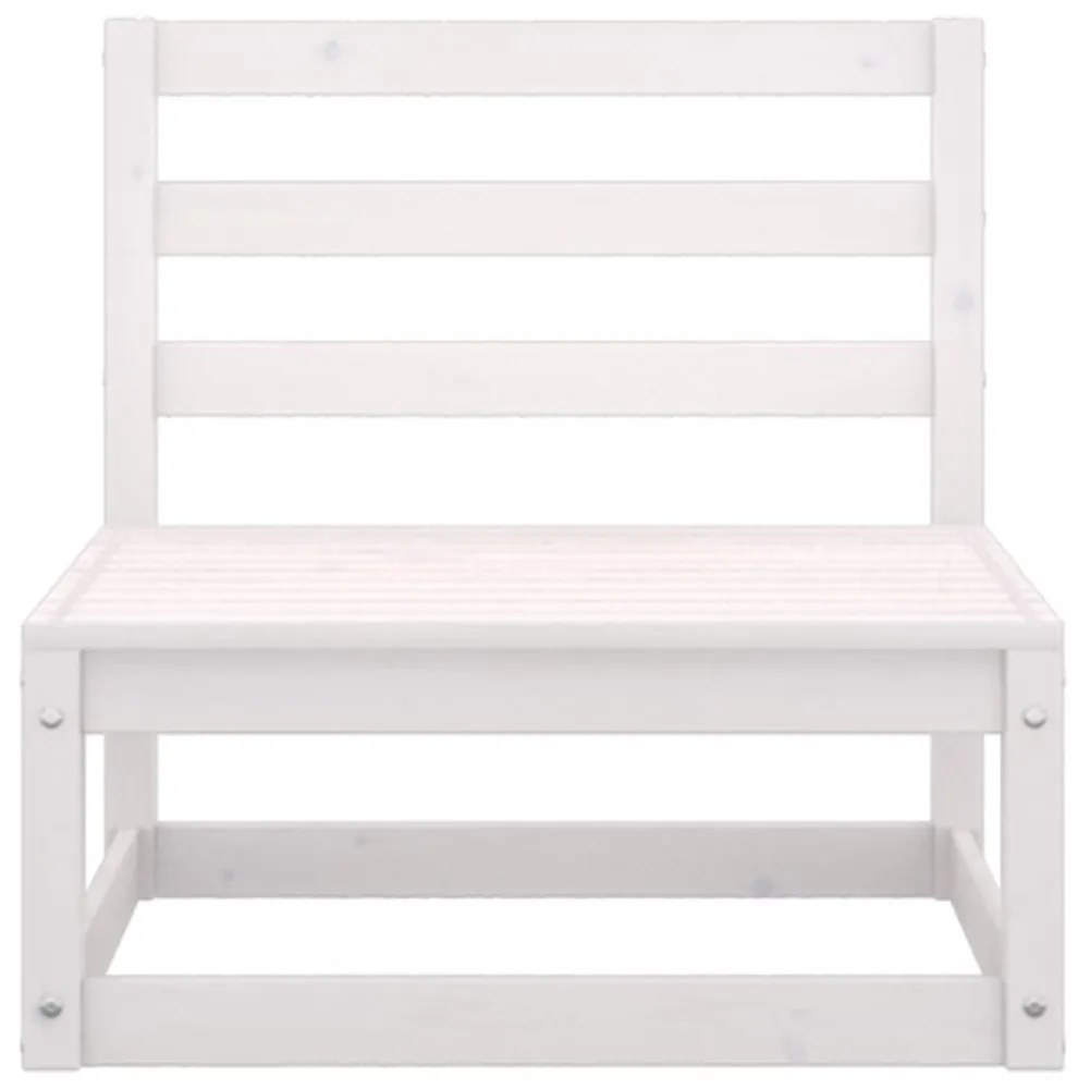 2 db tömör fenyőfa kerti középső kanapé