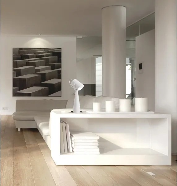 Kanlux 36260 - LARATA asztali lámpa 1xE27/5W/230V, fehér