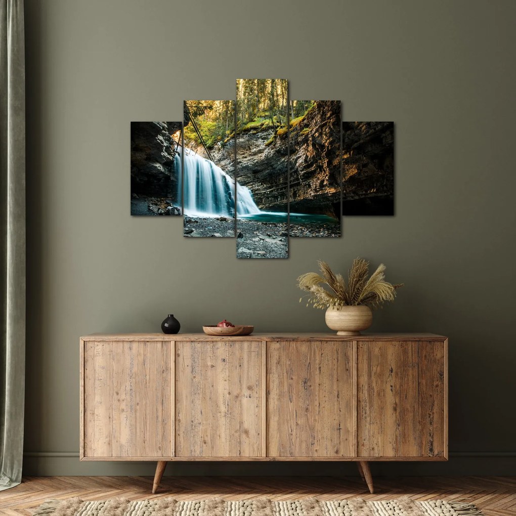 Erdei vízesés képe (150x105 cm)