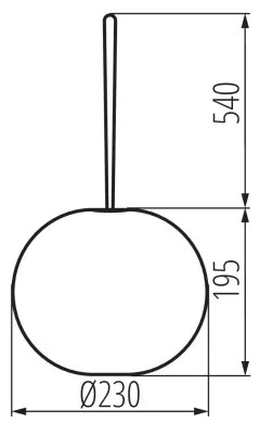 Kanlux 38032 - LED Dimmelhető kültéri tölthető függesztett lámpa STONO LED/1W/3000 mAh IP54