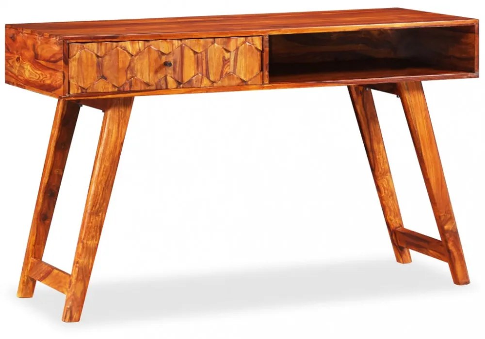 tömör kelet-indiai rózsafa íróasztal 118 x 50 x 76 cm