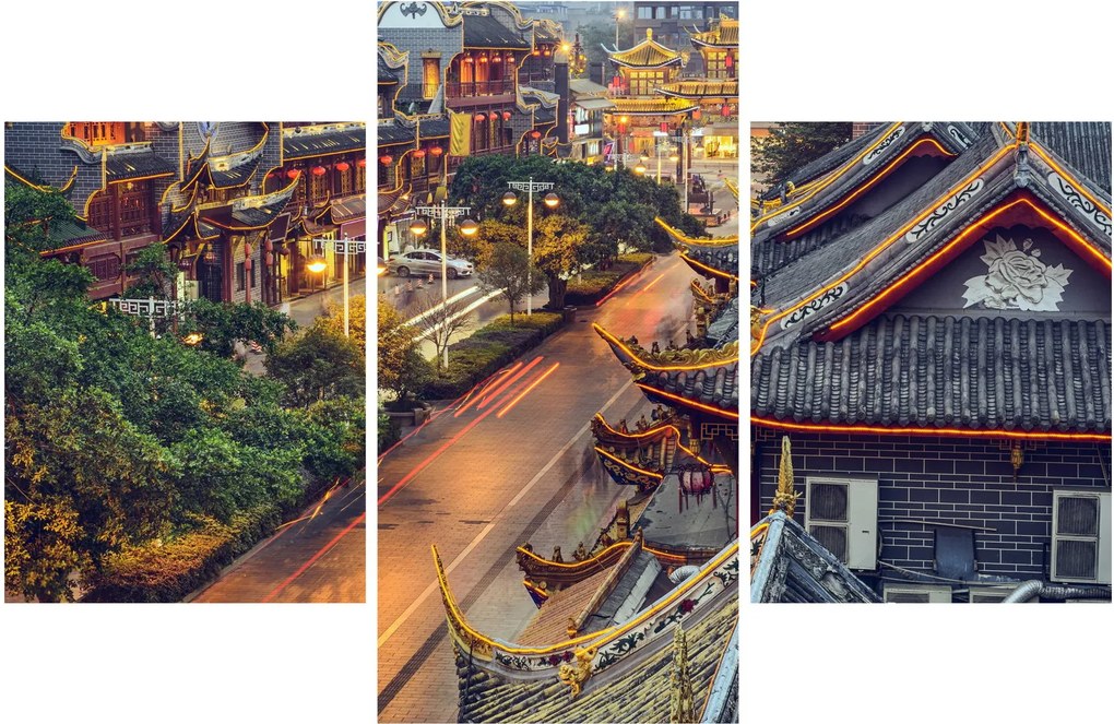 Kép - Qintai Road, Chengdu, Kína (90x60 cm)