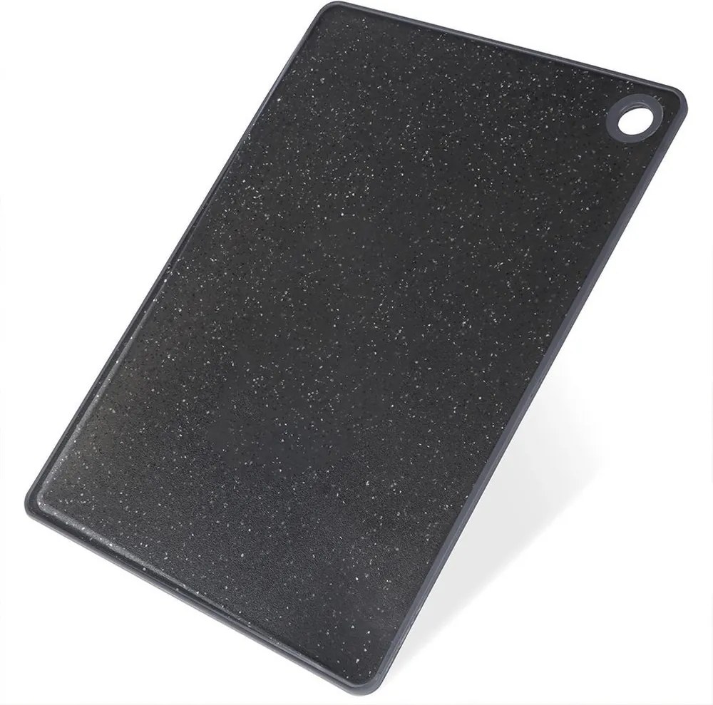 Vágódeszka Műanyag Fekete, Csúszásgátlóval 33X23 CM