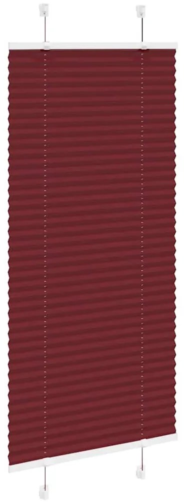 pliszírozott redőny Bordeaux piros 60x100 cm Szövetszélesség