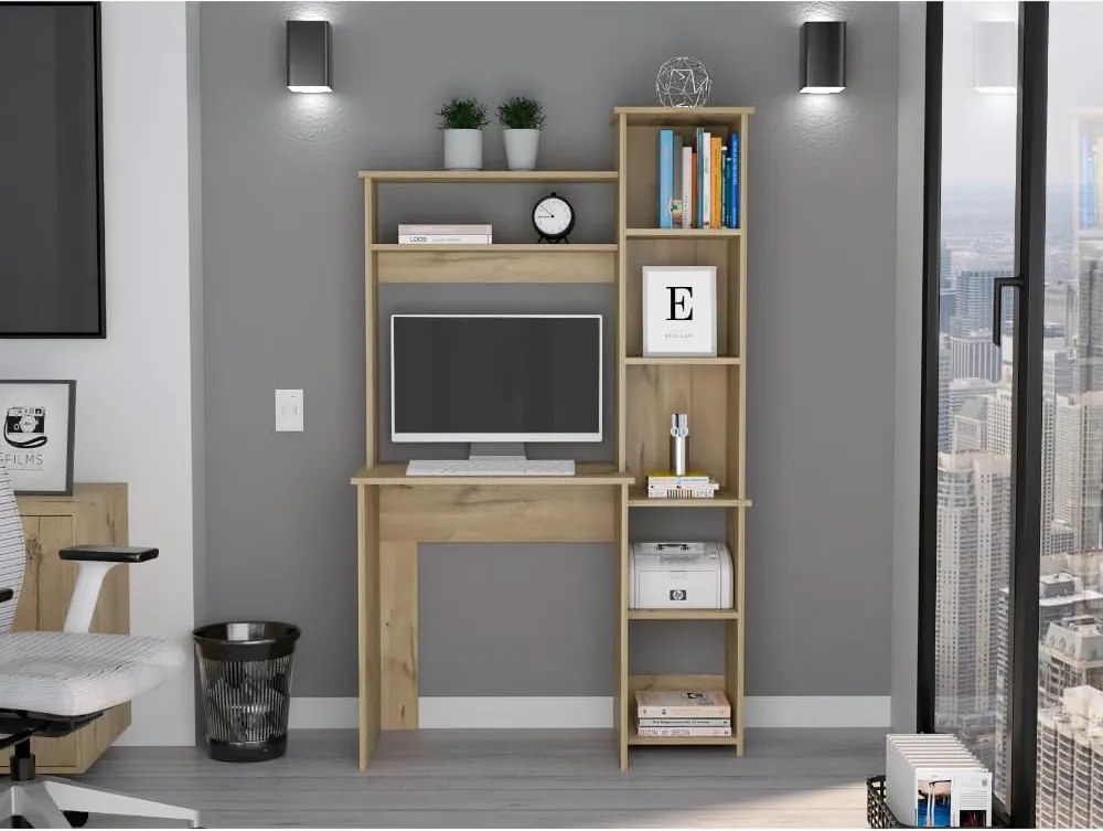 Polcos íróasztal 90x74x148cm fehér FUR1237-1