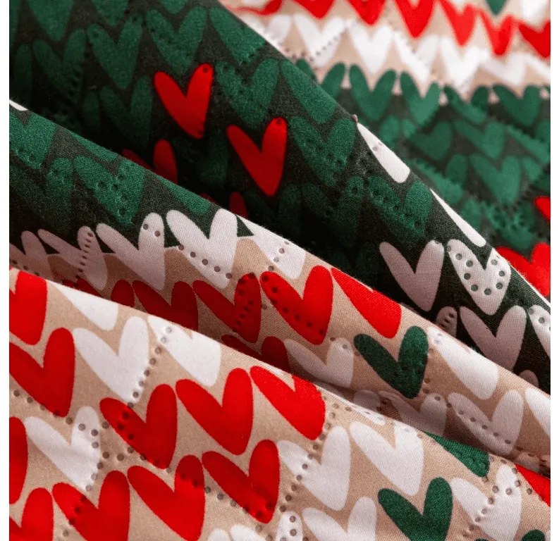 Ágytakaró FROSTED CHRISTMAS színes Méret: 170 x 210 cm