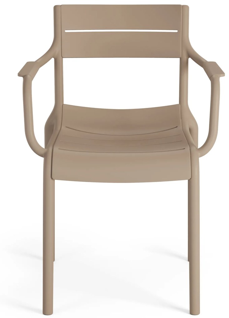 MAZZONI EXPORT LUSSO Beige - MODERN SZÉK KONYHÁBA KERTBE KÁVÉZÓBA (RAKÁSOLHATÓ)