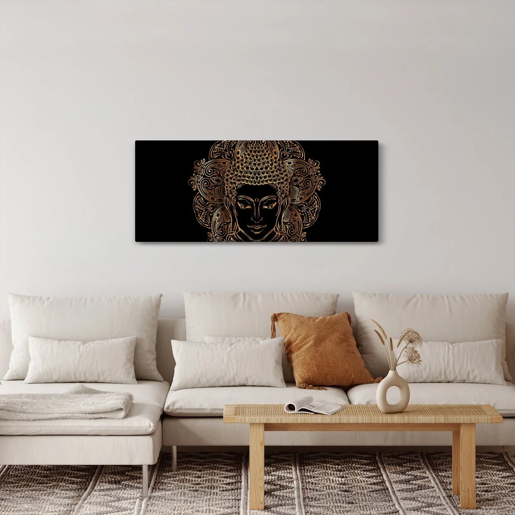 Arany Buddha képe (120x50 cm)