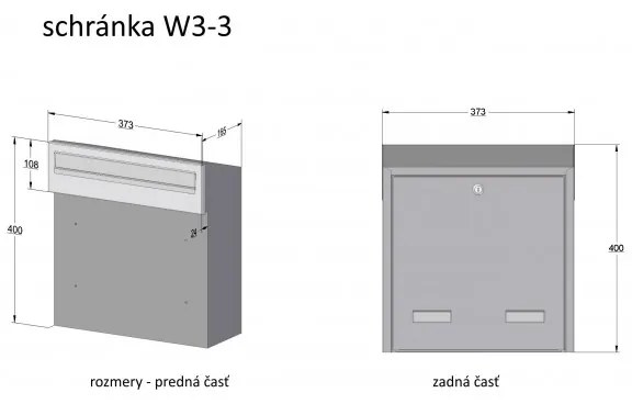 W3 - 3 postaláda réz antik, Réz antik