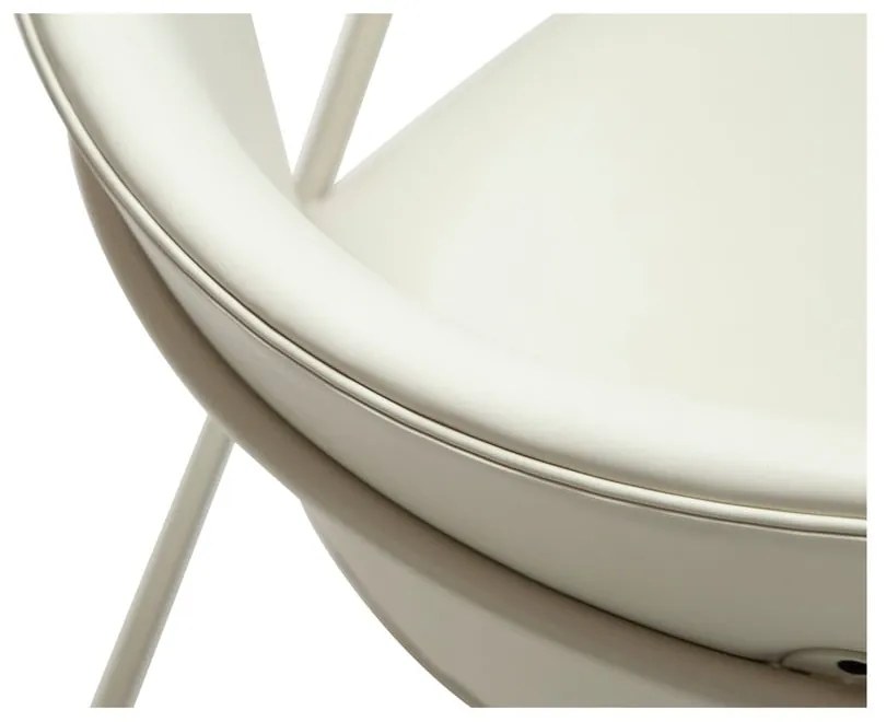 Krémszínű bőrutánzat fotel Zed – DAN-FORM Denmark