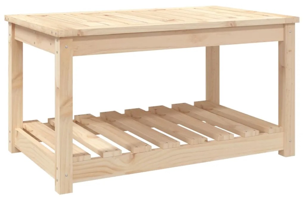 vidaXL tömör fenyőfa kerti asztal 82,5 x 50,5 x 45 cm